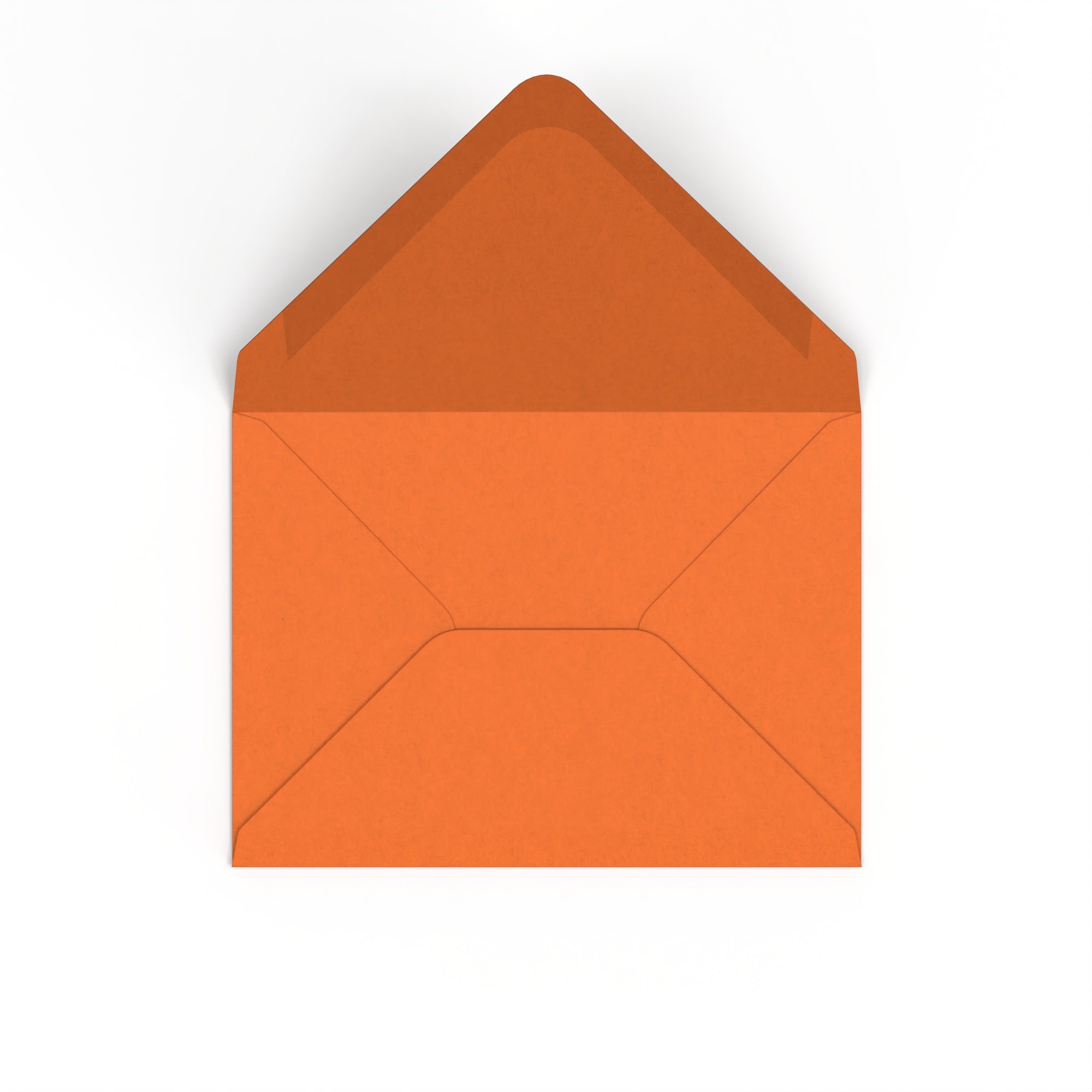 Flame Orange British Made 100gsm Gummed V-Flap Envelope (133 x 184mm)