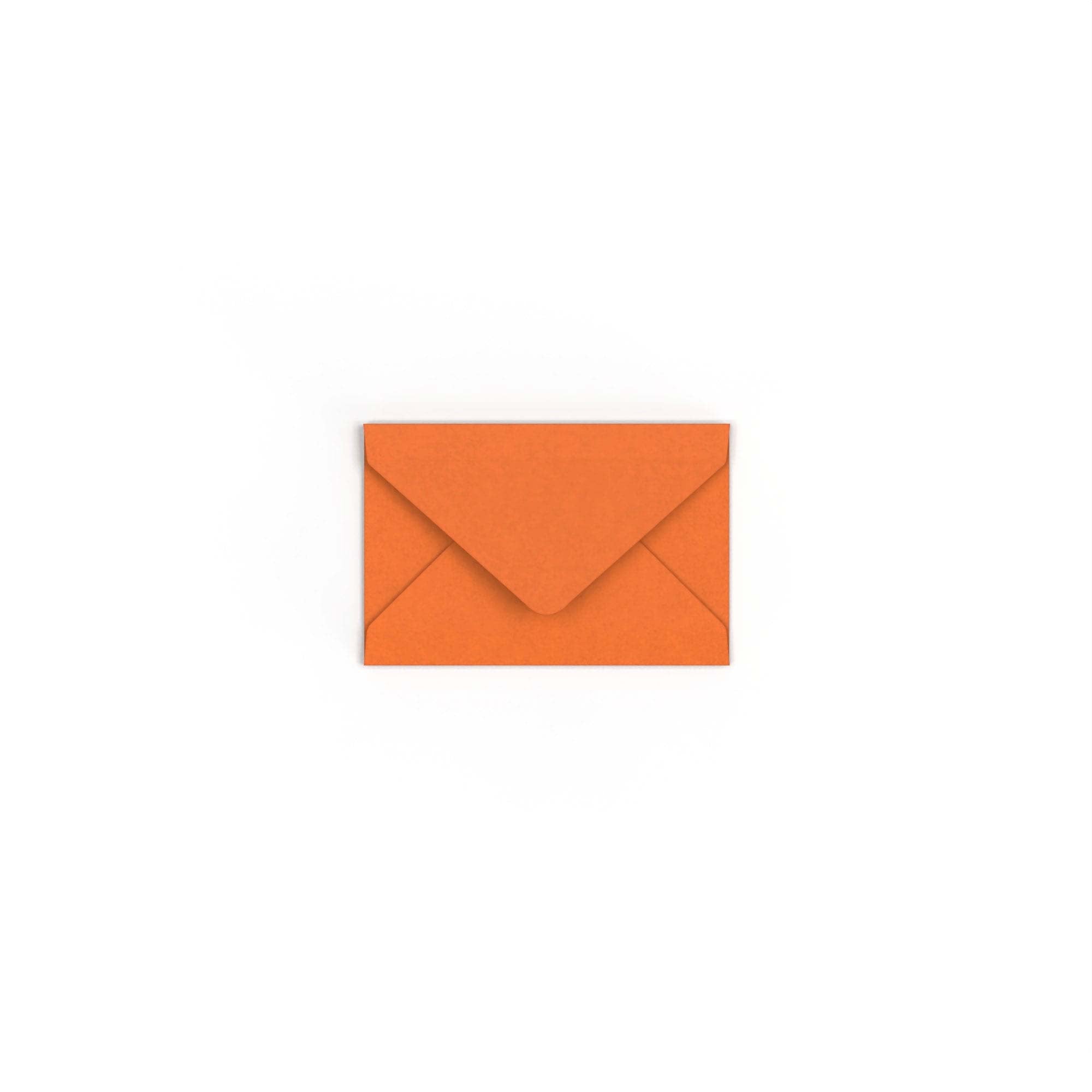 Flame Orange British Made 100gsm Gummed V-Flap Envelope (62 x 94mm)