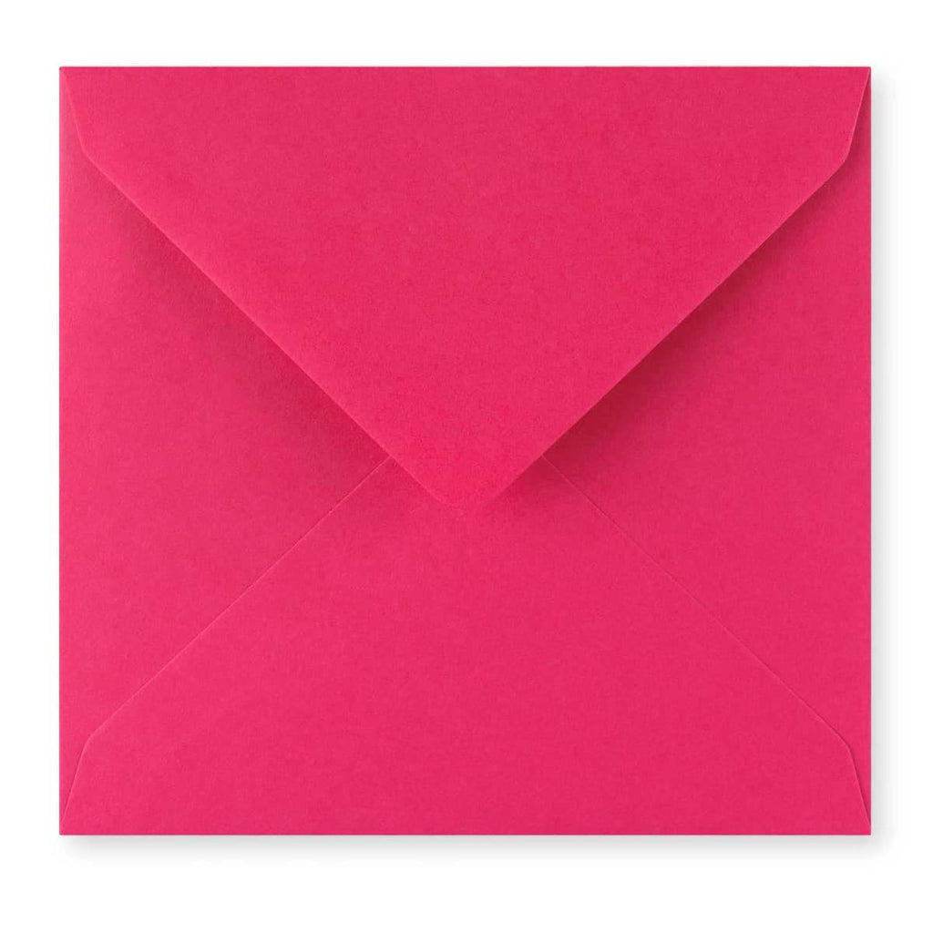 Fuschia Pink 100gsm Gummed Greeting Card Envelope (155 x 155mm)