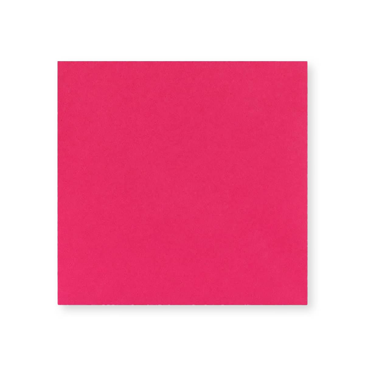Fuschia Pink 100gsm Gummed V-Flap Greeting Card Envelope (130 x 130mm)