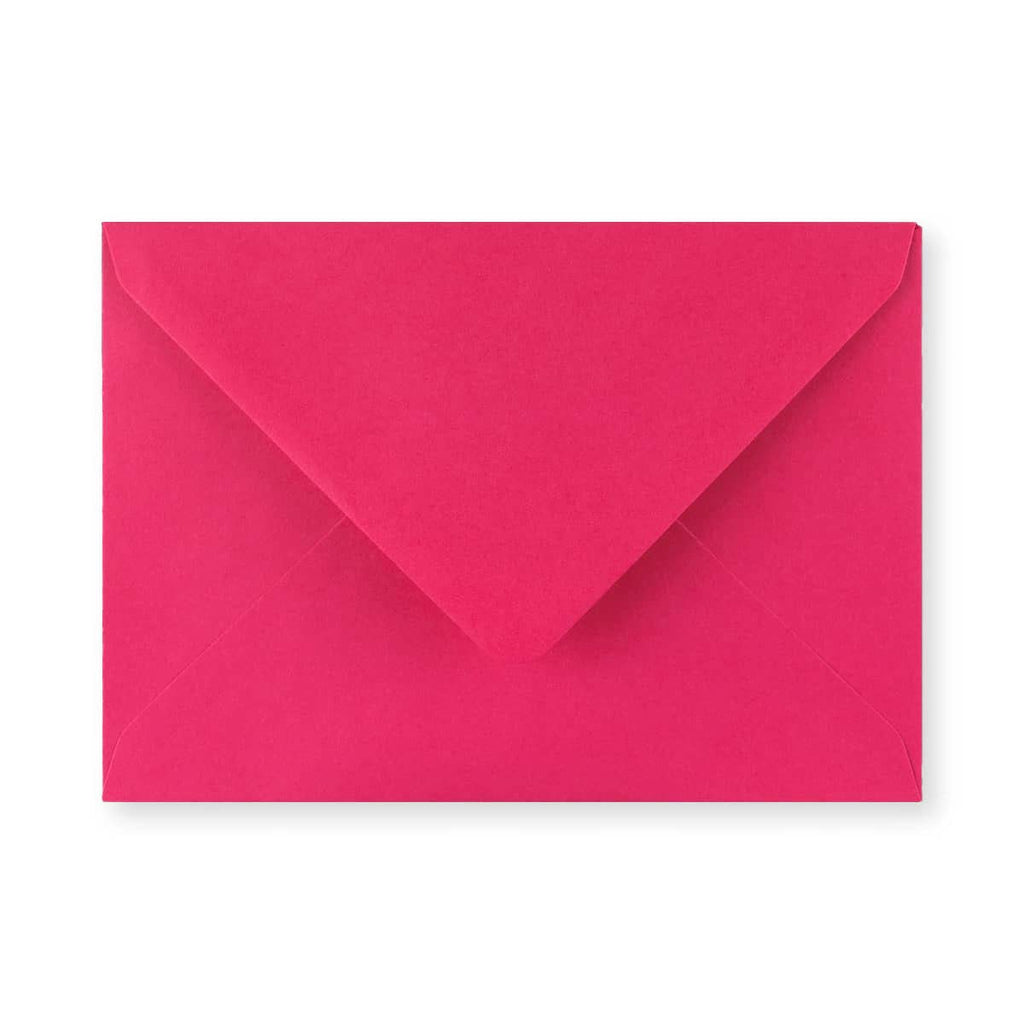 Fuschia Pink 100gsm Gummed V-Flap Greeting Card Envelope (133 x 184mm)