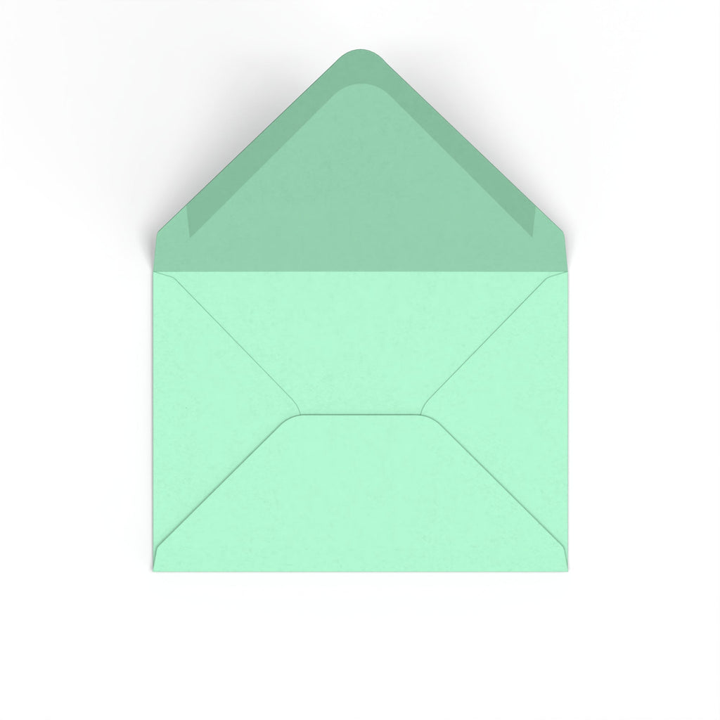 Jade Green British Made 100gsm Gummed V-Flap Envelope (133 x 184mm)