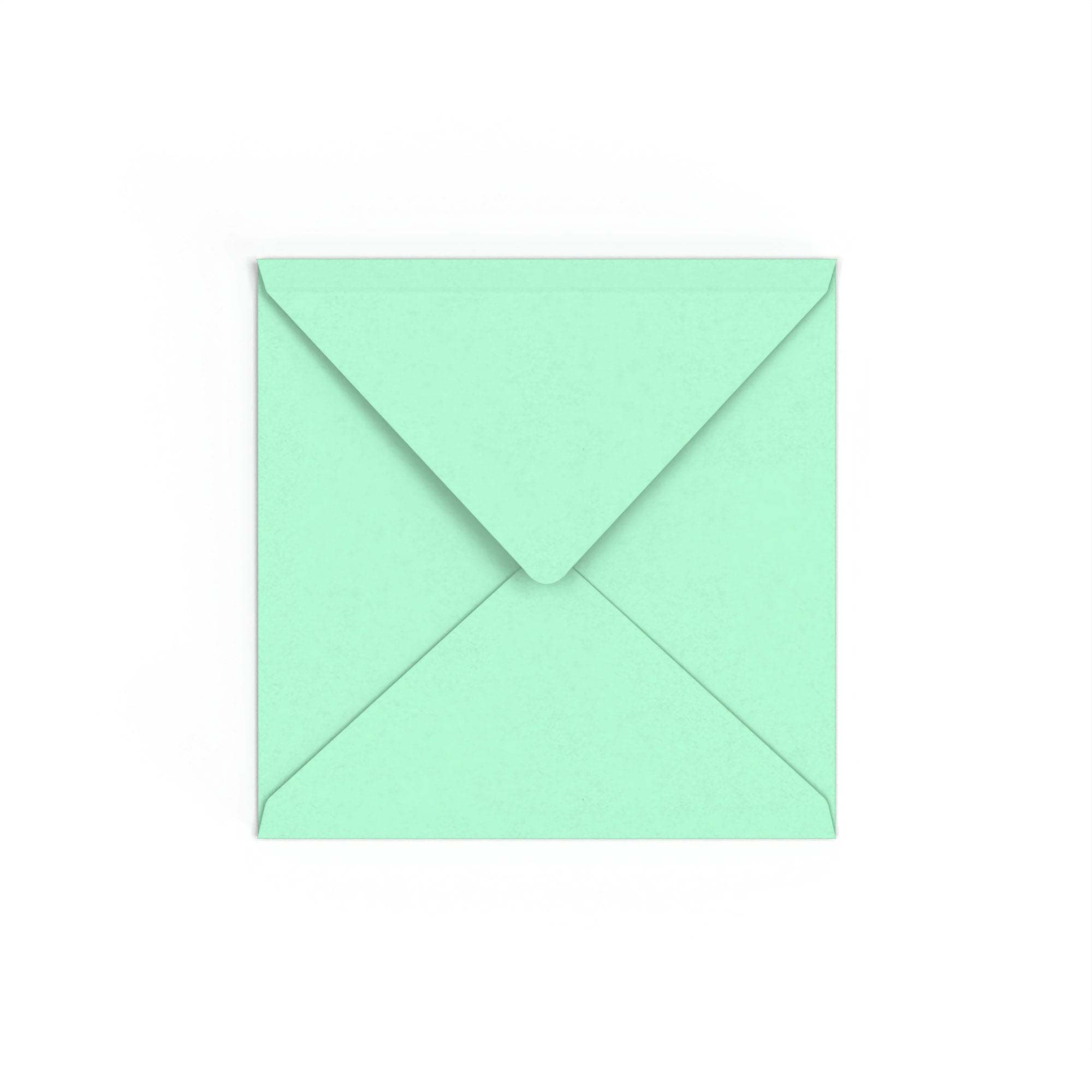 Jade Green British Made 100gsm Gummed V-Flap Envelope (155 x 155mm)