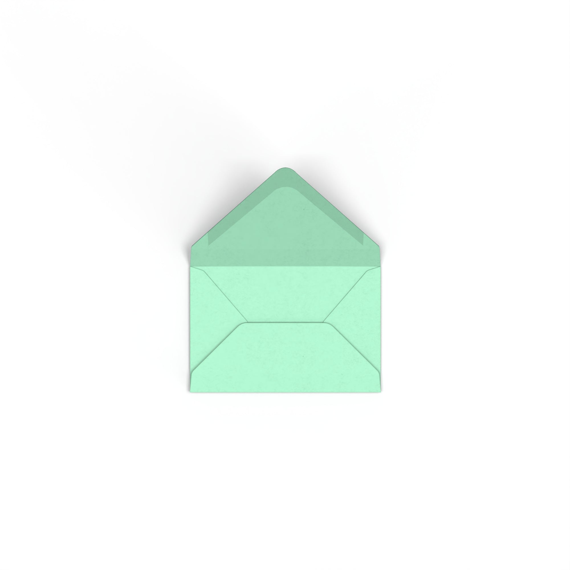Jade Green British Made 100gsm Gummed V-Flap Envelope (62 x 94mm)