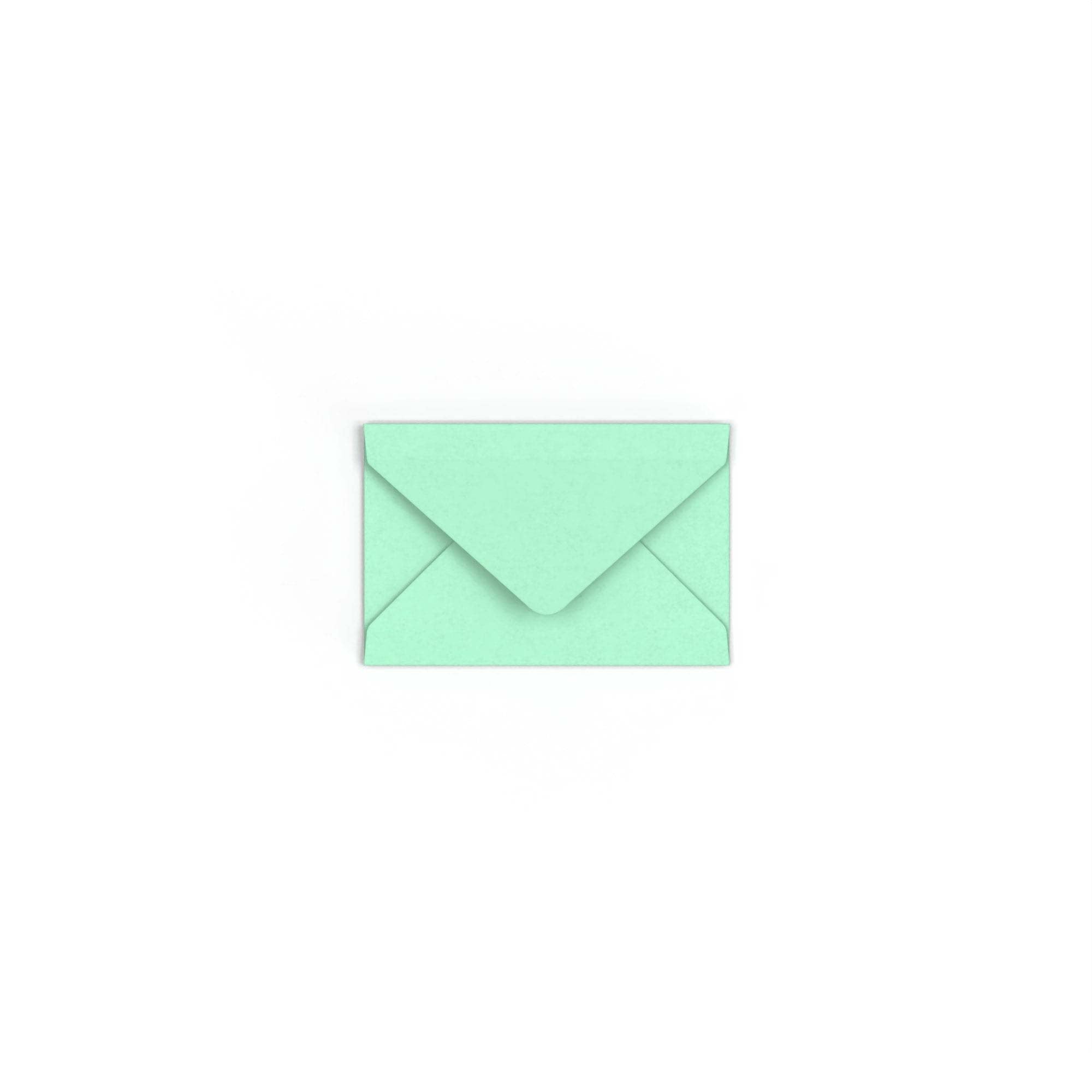 Jade Green British Made 100gsm Gummed V-Flap Envelope (62 x 94mm)