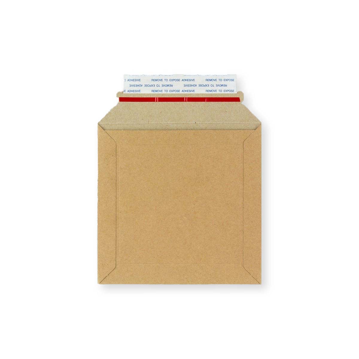 Manila Brown 300gsm Peel & Seal Rigid Board Mailers Envelope (150 x 150mm)