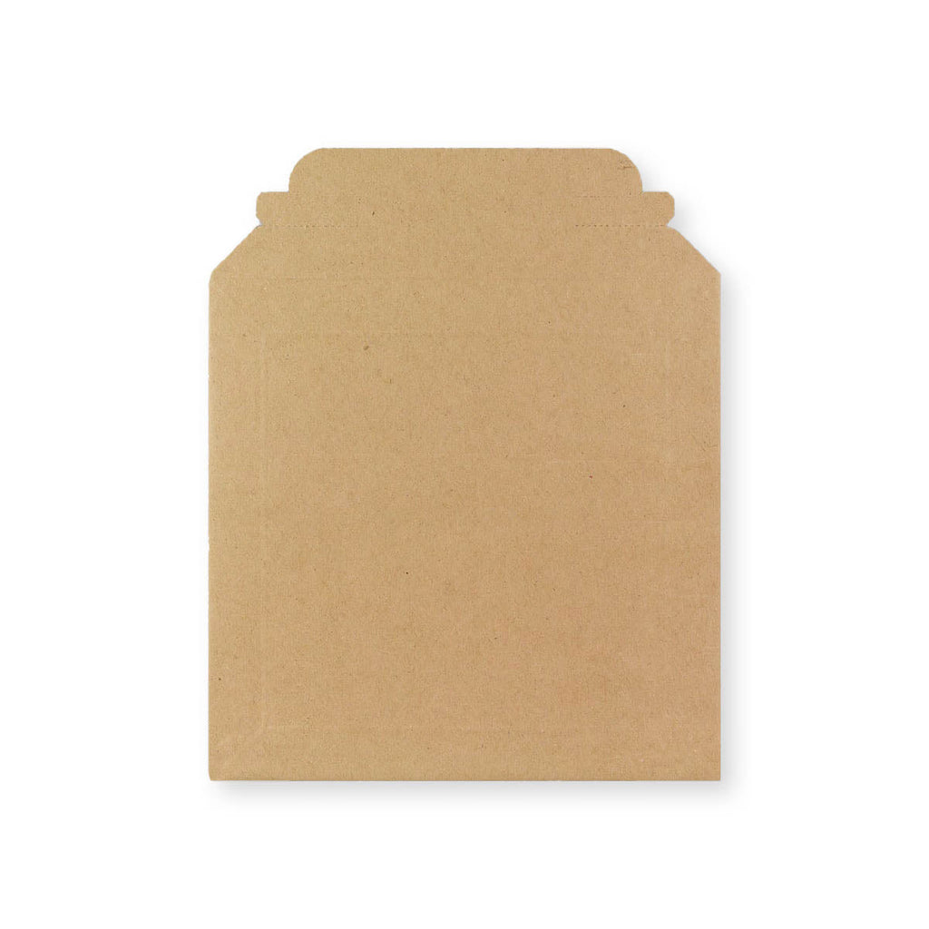 Manila Brown 300gsm Peel & Seal Rigid Board Mailers Envelope (180 x 180mm)