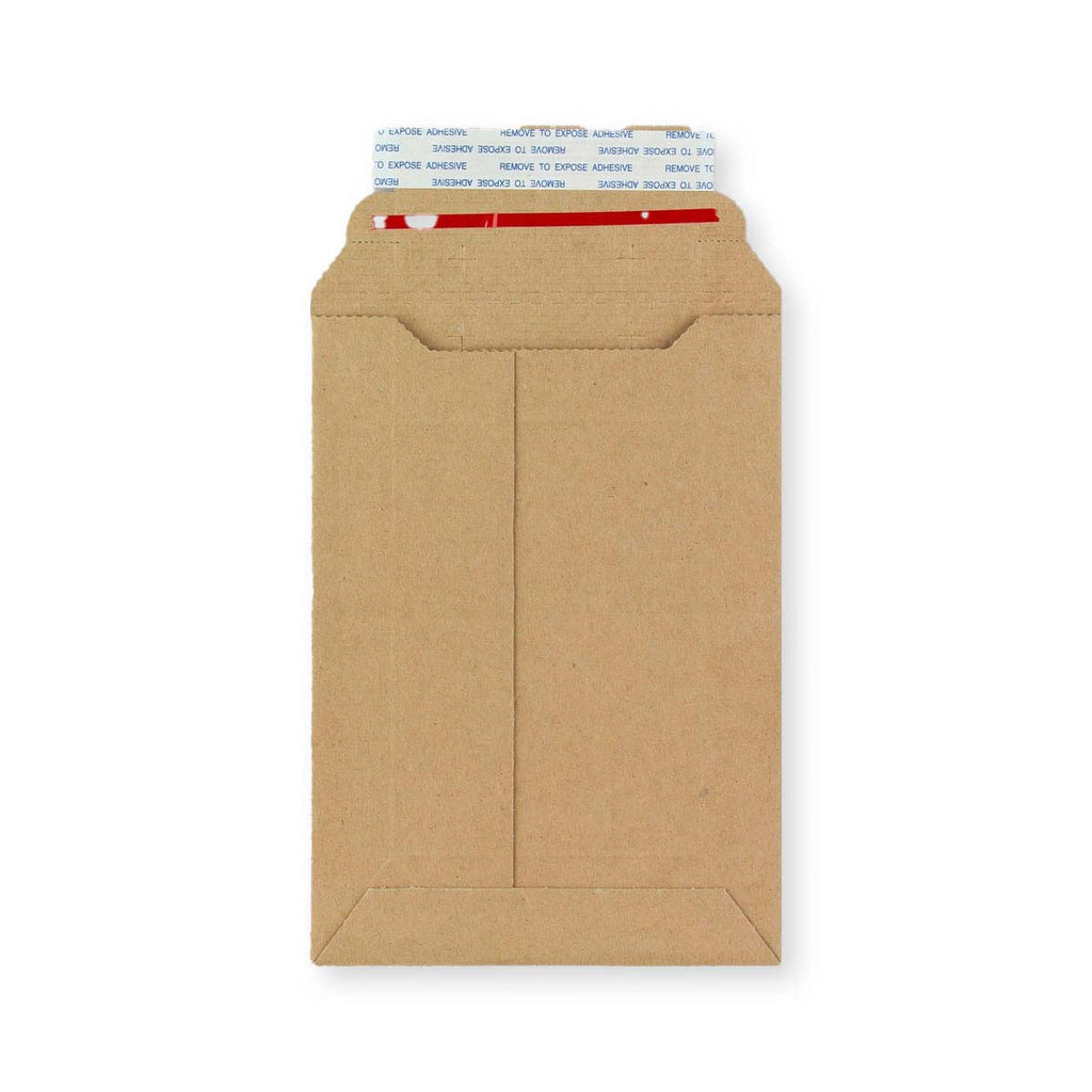 Manila Brown 400gsm Peel & Seal Rigid Board Mailers Envelope (185 x 125mm)