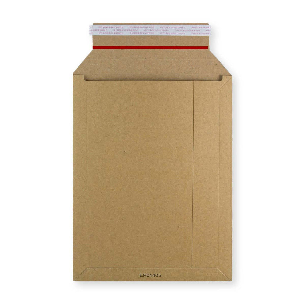 Manila Brown 400gsm Peel & Seal Rigid Board Mailers Envelope (345 x 260mm)