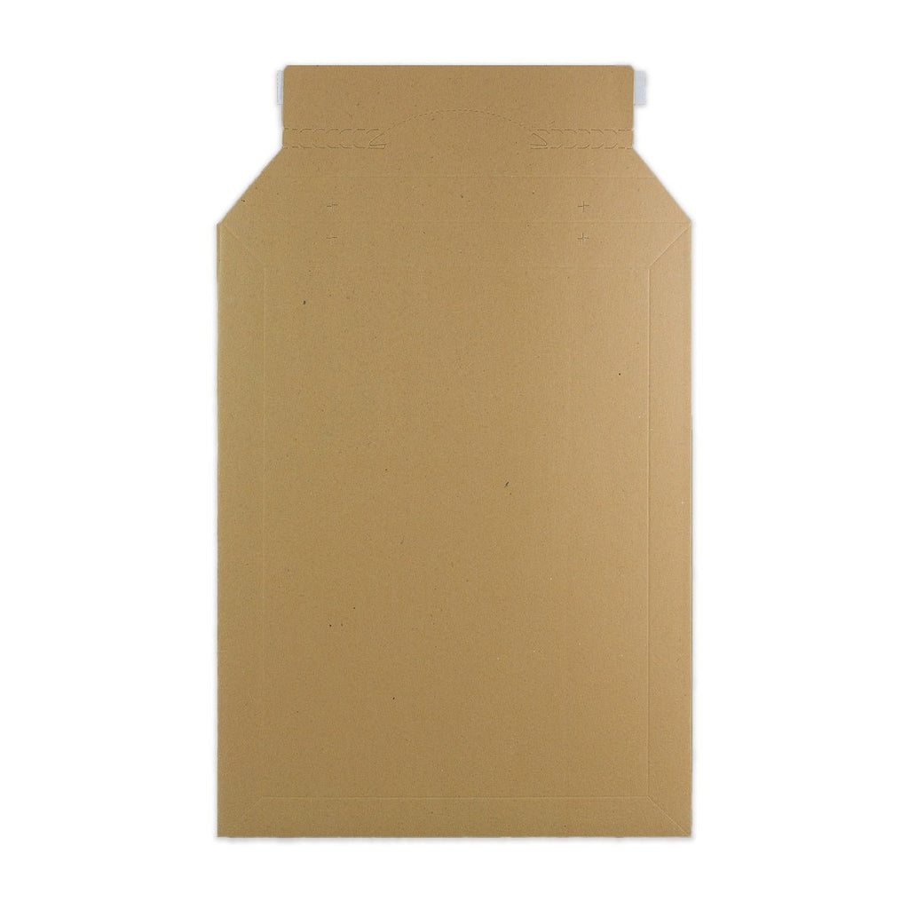 Manila Brown 400gsm Peel & Seal Rigid Board Mailers Envelope (345 x 260mm)
