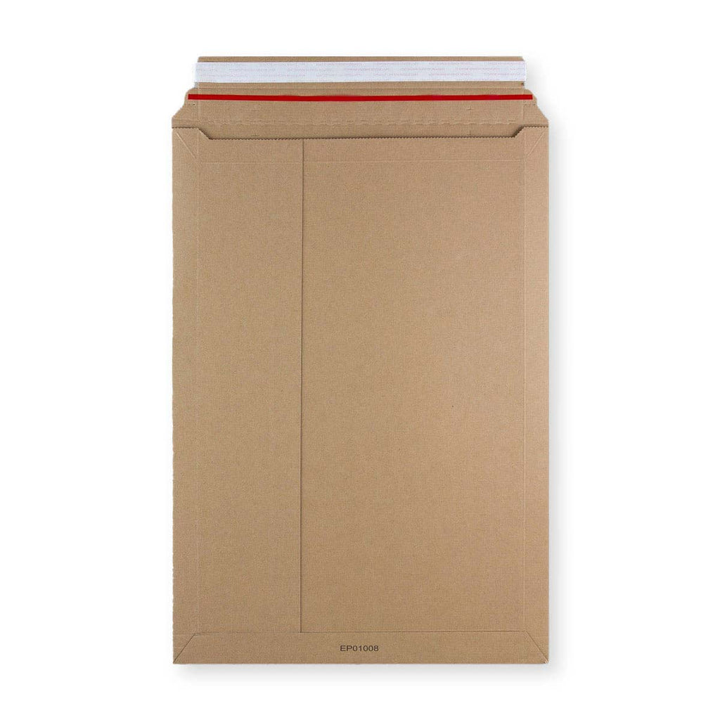 Manila Brown 400gsm Peel & Seal Rigid Board Mailers Envelope (500 x 340mm)