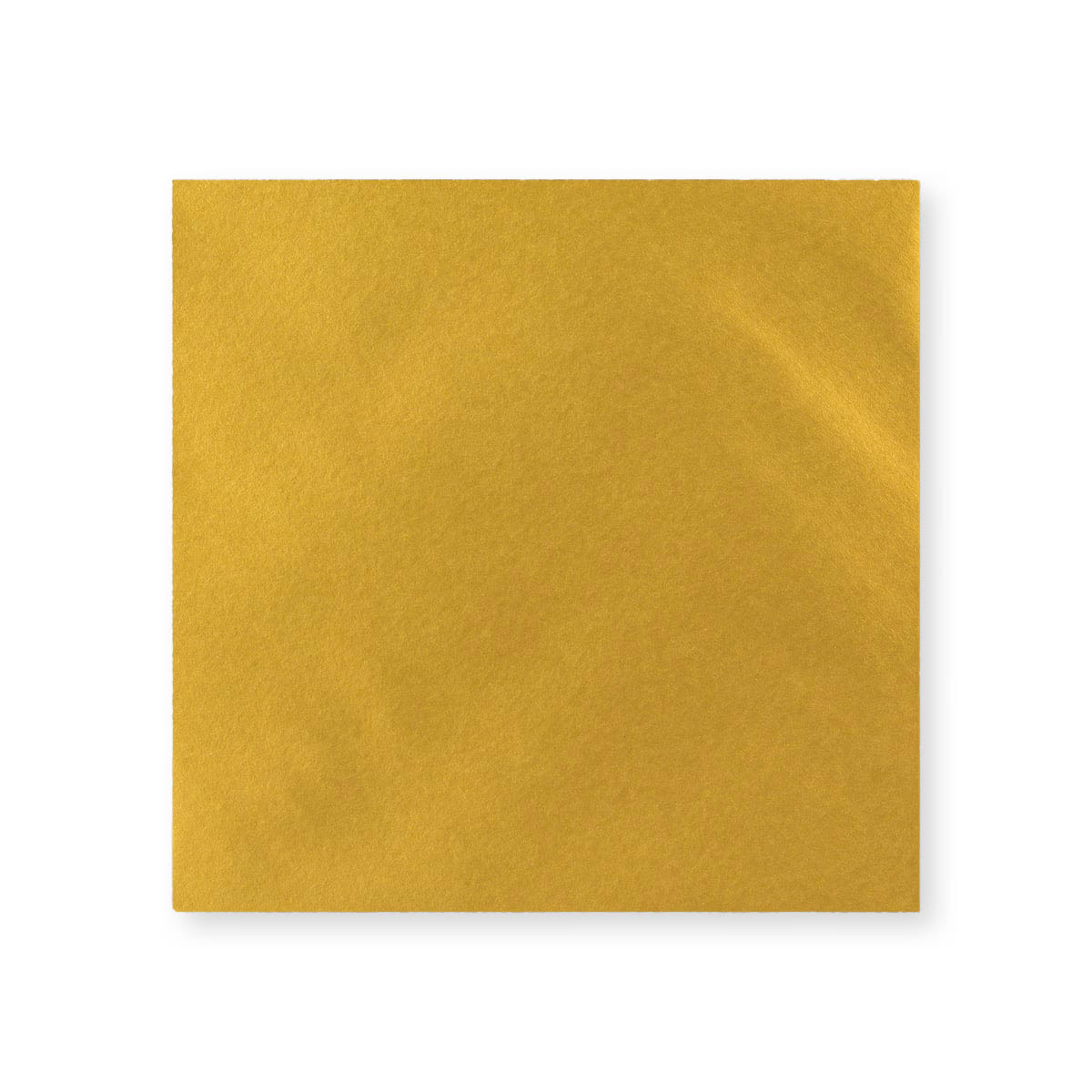Metallic Gold 100gsm Gummed V-Flap Greeting Card Envelope (130 x 130mm)