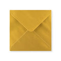 Metallic Gold 100gsm Gummed V-Flap Greeting Card Envelope (130 x 130mm)