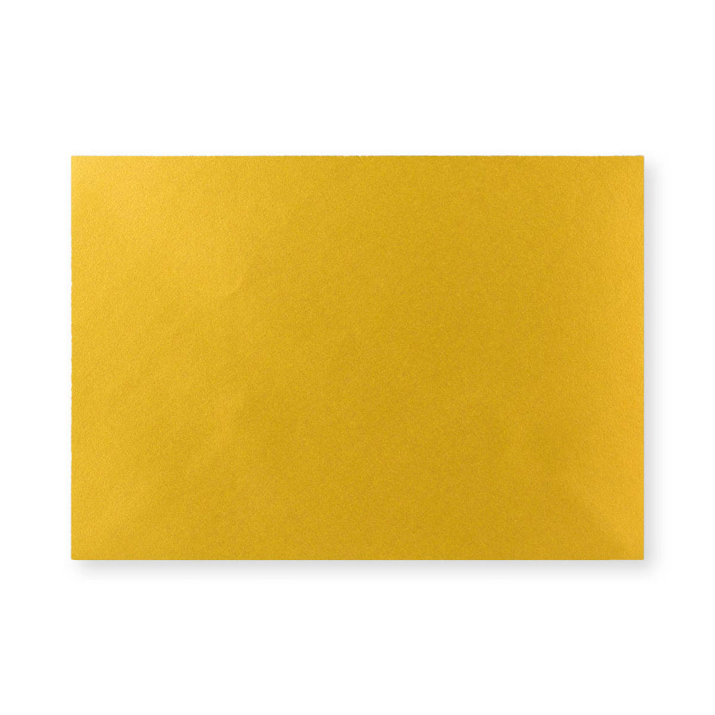 Metallic Gold 100gsm Gummed V-Flap Greeting Card Envelope (133 x 184mm)