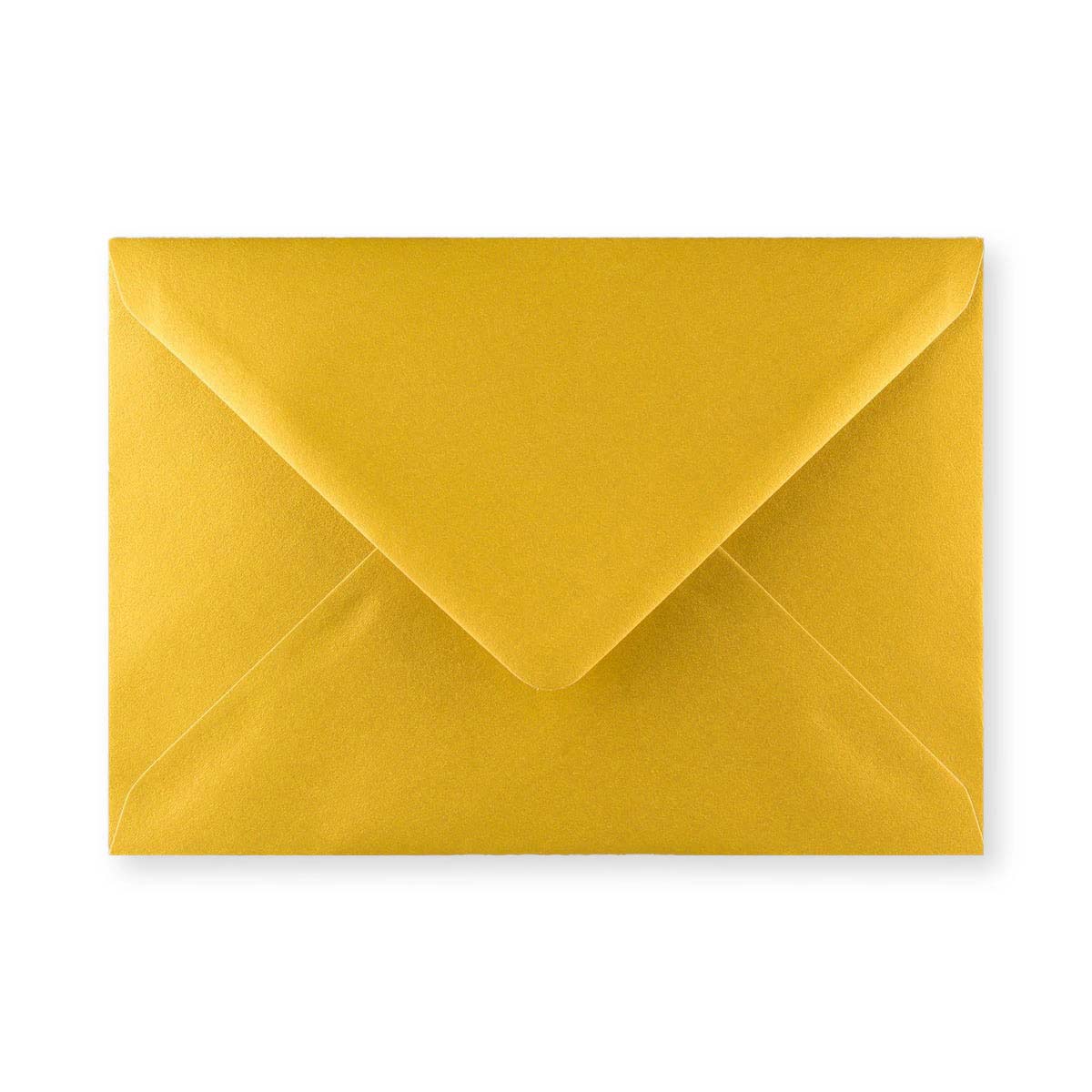 Metallic Gold 100gsm Gummed V-Flap Greeting Card Envelope (133 x 184mm)