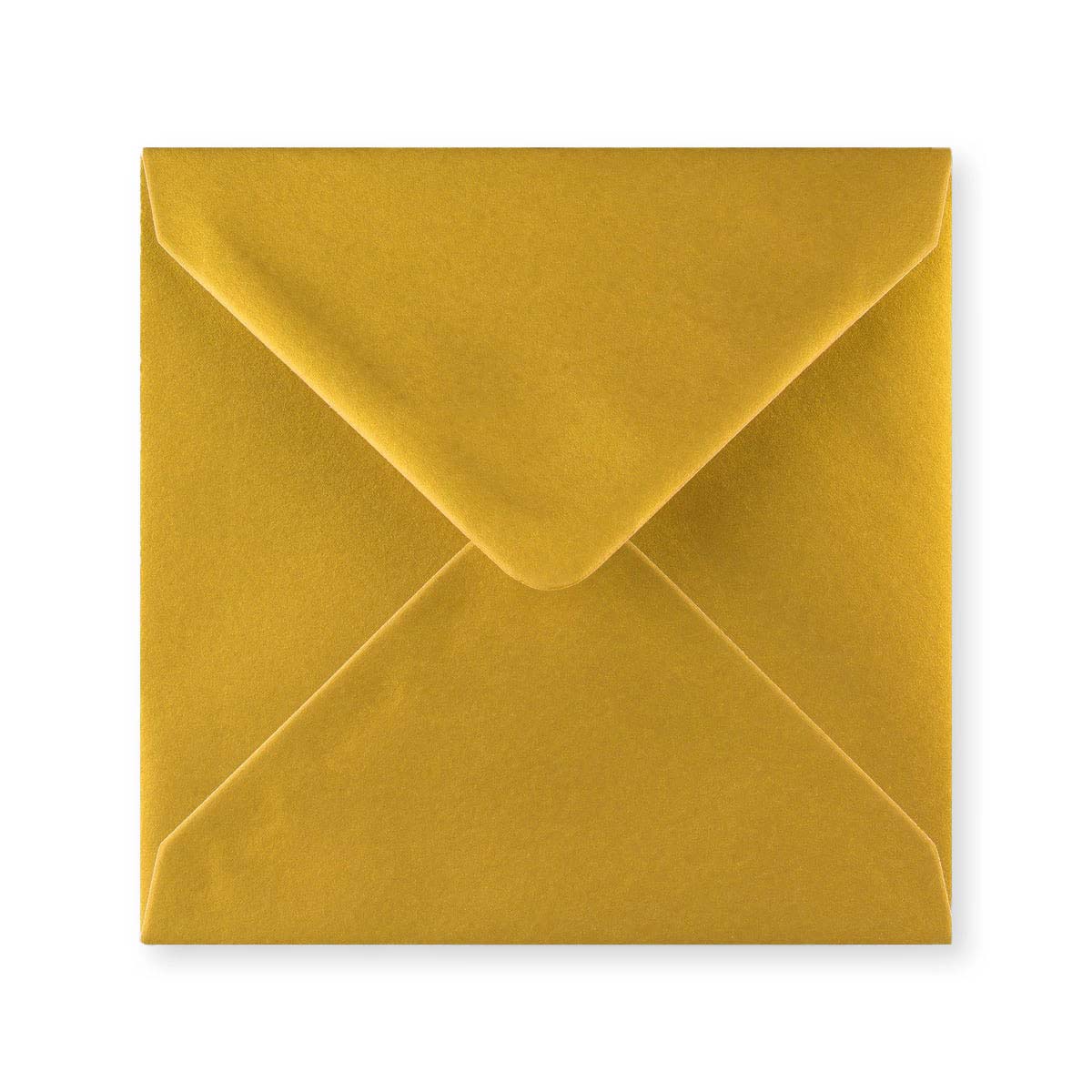 Metallic Gold 100gsm Gummed V-Flap Greeting Card Envelope (140 x 140mm)
