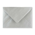 Metallic Silver 100gsm Gummed V-Flap Greeting Card Envelope (125 x 175mm)