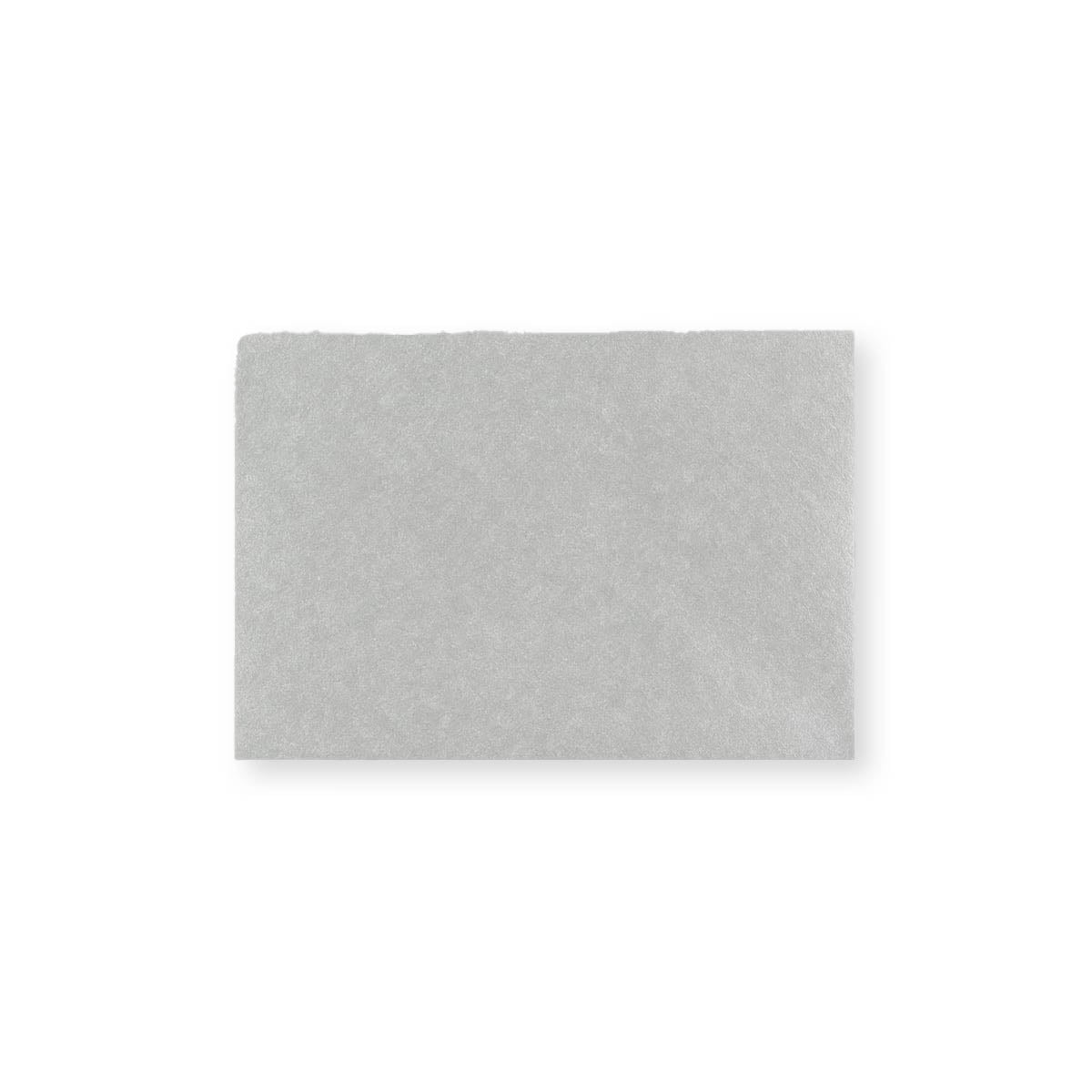 Metallic Silver 100gsm Gummed V-Flap Greeting Card Envelope (70 x 100mm)