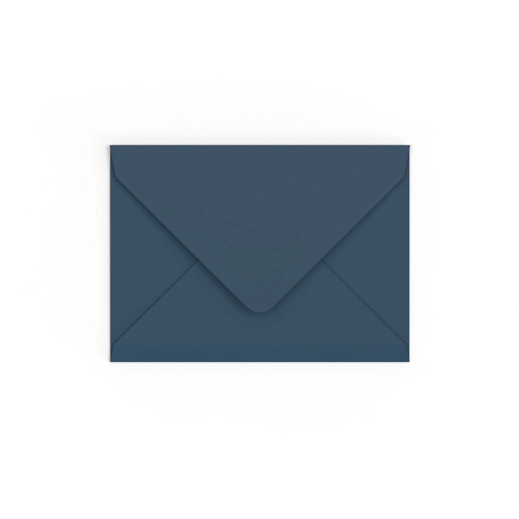 Navy Blue British Made 110gsm Gummed V-Flap Envelope (133 x 184mm)