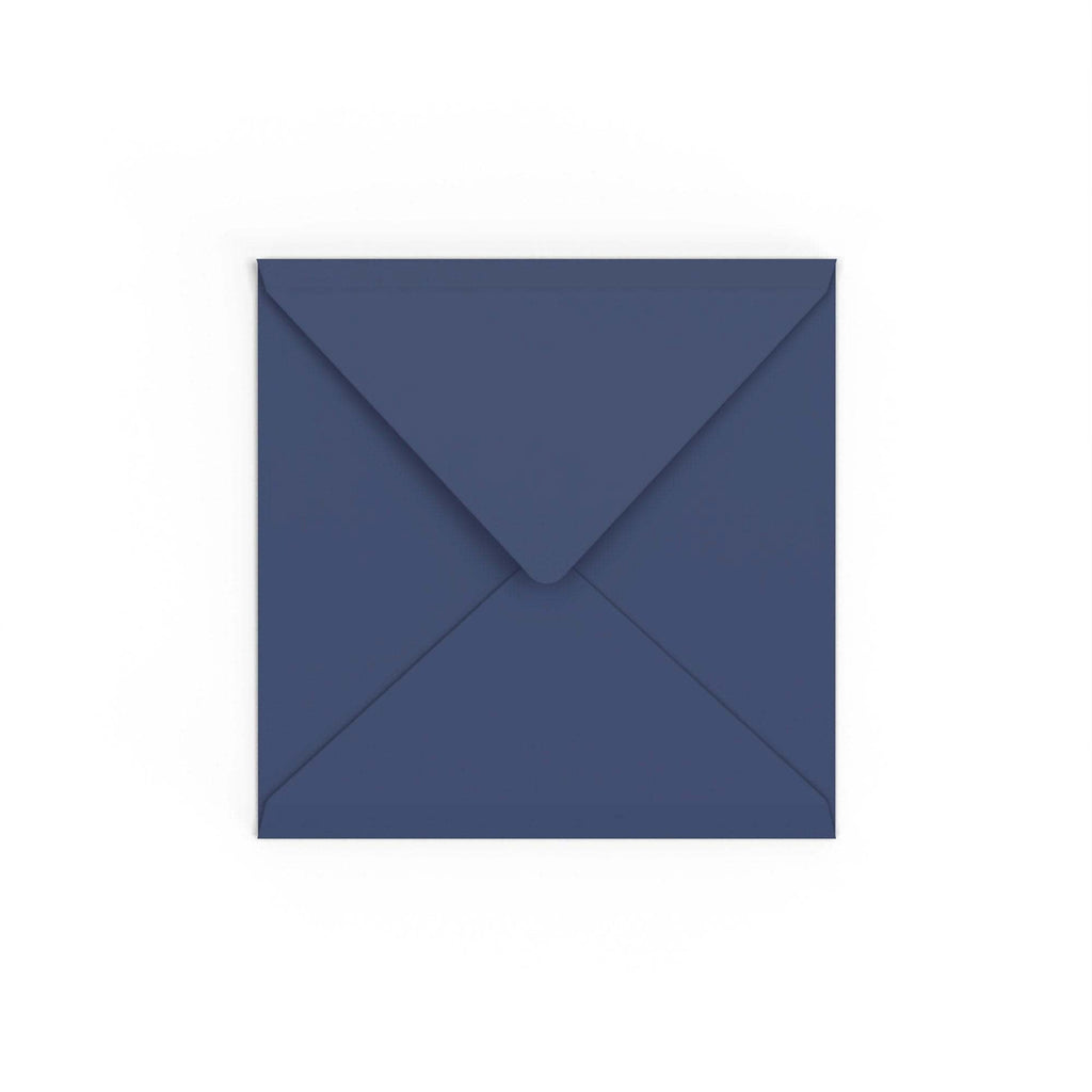 Navy Blue British Made 120gsm Gummed V-Flap Envelope (155 x 155mm)