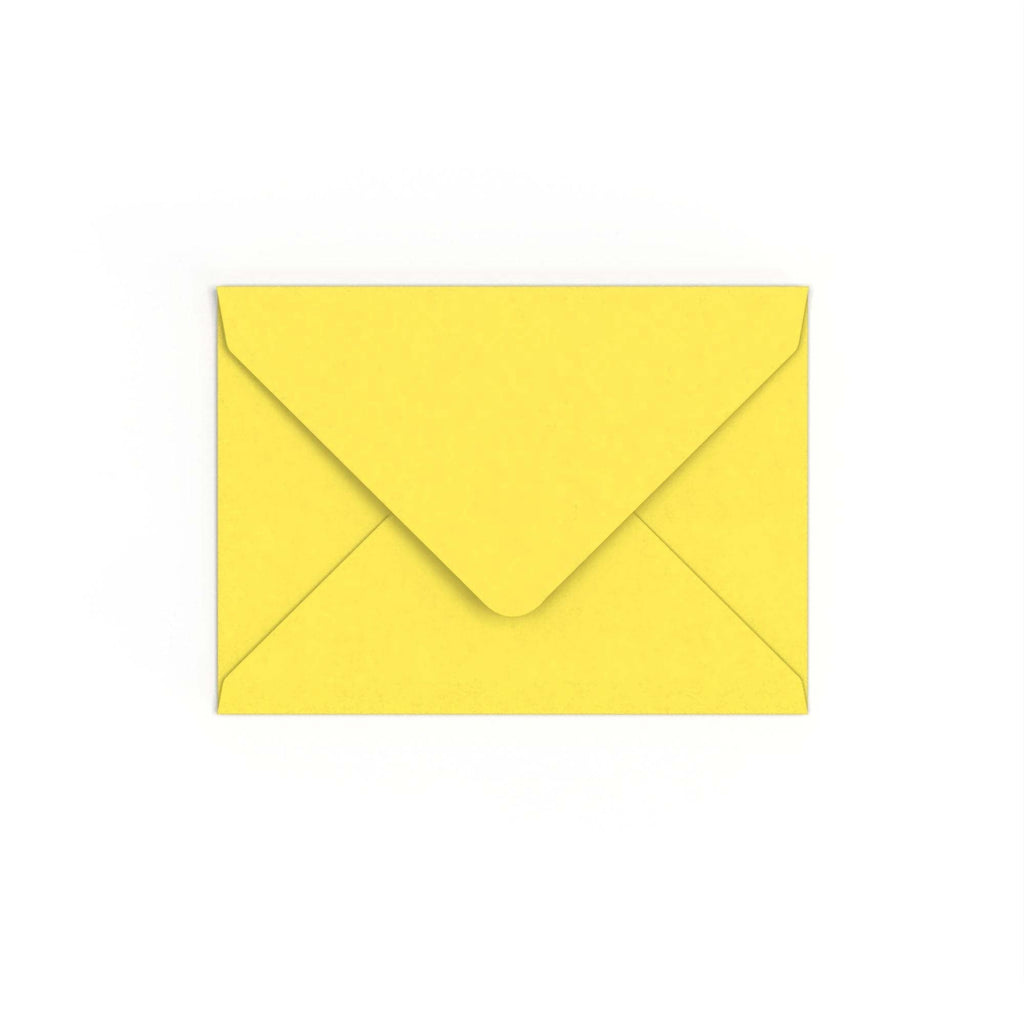 Sunflower Yellow British Made 120gsm Gummed Envelope (133 x 184mm)