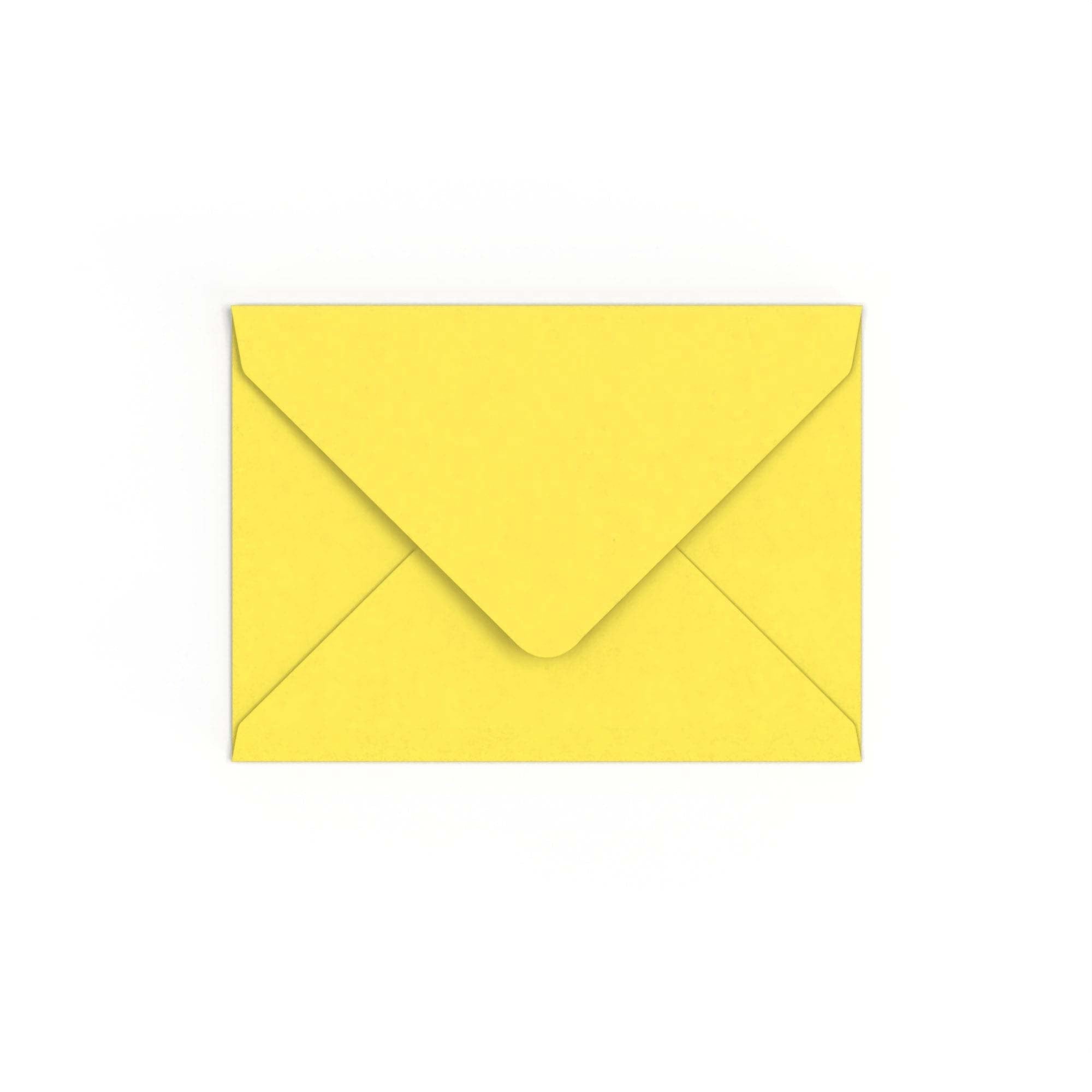 Sunflower Yellow British Made 120gsm Gummed Envelope (133 x 184mm)